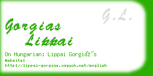 gorgias lippai business card